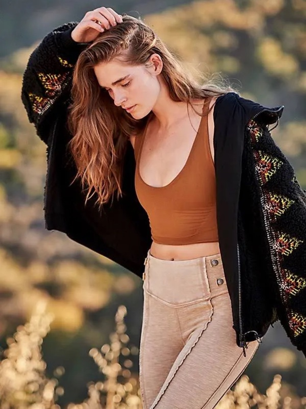 Free People Movement Lodge Livin Jacket in Black Size XS